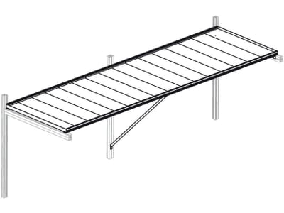 KGT Tischgestell für Rose IV 0,63 x 0,635 m pressblank 
