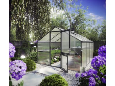 KGT Gewächshaus Tulpe Typ IV anthrazit 4,29 x 2,97 x 2,33 m KGT Gewächshaus Tulpe Typ IV anthrazit 4,29 x 2,97 x 2,33 m