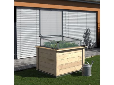 KGT Holz-Hochbeet Woody 0,99 x 1,31 x 0,79 m Typ 130 natur , Füllmenge 800 l KGT Holz-Hochbeet Woody 0,99 x 1,31 x 0,79 m Typ 130 natur , Füllmenge 800 l