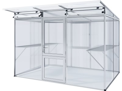 KGT Gewächshaus Linea II pressblank Geteilte Drehtür (abschließbar) KGT Gewächshaus Linea II pressblank Geteilte Drehtür (abschließbar)