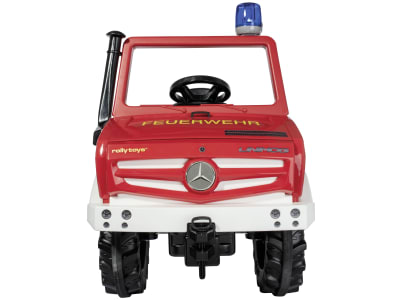 Rolly Toys® Trettraktor "Unimog Fire" mit Schaltung, Bremse und Blaulicht, 03 822 0