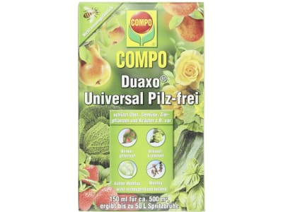 COMPO Duaxo Universal Pilz-frei 150 ml Flasche Bekämpfung von Pilzkrankheiten an Obst, Gemüse, Zierpflanzen und Kräutern 500 m²