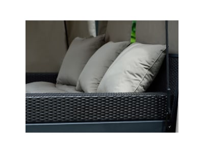 HOME DELUXE Pavillon Gartenliege PROVENCE anthrazit Sonnenliege, Liegeschaukel, Poolliege HOME DELUXE Pavillon Gartenliege PROVENCE anthrazit Sonnenliege, Liegeschaukel, Poolliege