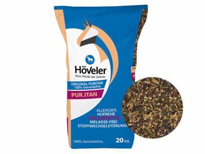 Höveler Puritan getreidefreies, melassefreies Müsli für Pferde 20 kg Sack Höveler Puritan getreidefreies, melassefreies Müsli für Pferde 20 kg Sack