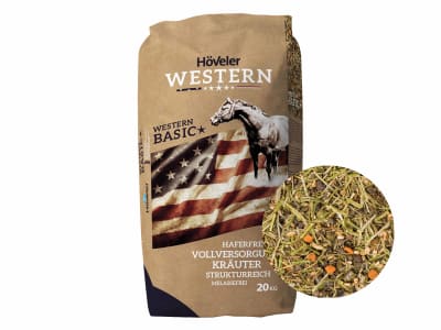 Höveler Western Basic haferfreies, melassefreies, strukturreiches Müsli 20 kg Sack Höveler Western Basic haferfreies, melassefreies, strukturreiches Müsli 20 kg Sack