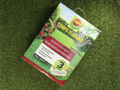 COMPO FLORANID® Rasendünger plus Unkrautvernichter Rasenpflege mit Unkrautvernichtung 6 kg Schachtel 200 m² Granulat
