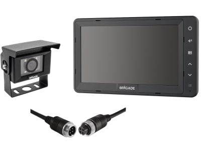 Brigade® Rückfahrsystem mit Kamera VBV-7000C, 7"-Monitor VBV-770HM, 20 m Kabel, 6111