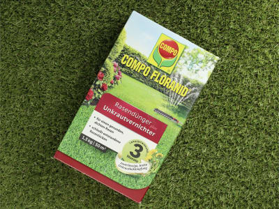 COMPO FLORANID® Rasendünger plus Unkrautvernichter Rasenpflege mit Unkrautvernichtung 1,5 kg Schachtel 50 m² Granulat