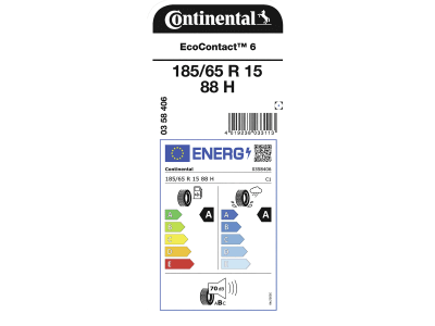 Continental PKW-Sommerreifen 185/65 R 15 TL 88H EcoContact™ 6