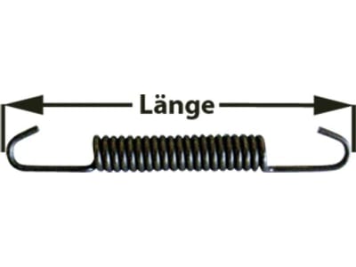 Zugfeder 90 mm für Bremsbacke Deutz-Fahr, Fendt Zugfeder 90 mm für Bremsbacke Deutz-Fahr, Fendt