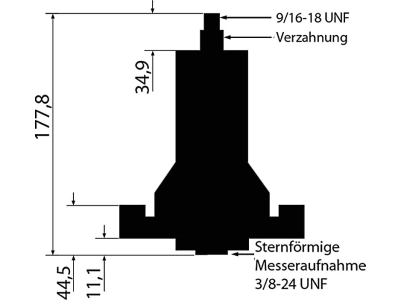 Messerspindel Aufnahme 5-Zack-Stern, rechtsdrehend, für Aufsitzmäher Husqvarna CT, CTH, LR, LRH, LT, LTH, YT, YTH Messerspindel Aufnahme 5-Zack-Stern, rechtsdrehend, für Aufsitzmäher Husqvarna CT, CTH, LR, LRH, LT, LTH, YT, YTH