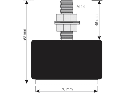 Agreto® Waagenbausatz  mit 4 Wiegefüßen für Plattformwaagen, Tierwaagen, Klauenstände, Mahl- und Mischanlagen, Tanks, Silos etc., AGW01-4X2S