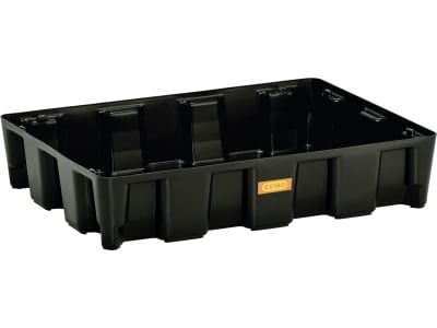 Cemo Auffangwanne "HD" aus HDPE (High Density Polyethylen) schwarz ohne Rost