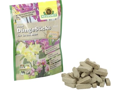 NEUDORFF Azet DüngeSticks für Orchideen NPK 7+3+6 organischer Langzeitdünger Stäbchen für Orchideen 40 St. Beutel  Sticks