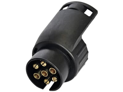 TRAILER POOL Anhänger-Adapter 12 V Stecker 7-polig; Steckdose 13-polig, Länge 45 mm, 014 000 210