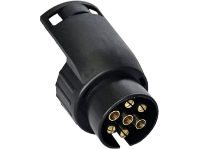 TRAILER POOL Anhänger-Adapter 12 V Stecker 7-polig; Steckdose 13-polig, Länge 45 mm, 014 000 210