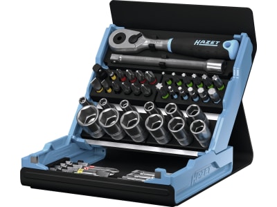 Hazet® Steckschlüsselsatz "SmartCase 2200SC" 1/4 " 50-teilig mit Kunststoff-Klappbox, 2200SC-2