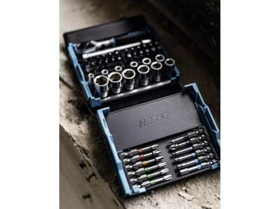 Hazet® Steckschlüsselsatz "SmartCase 2200SC" 1/4 " 50-teilig mit Kunststoff-Klappbox, 2200SC-2