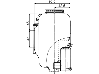 Waschwasserbehälter 1,25 l