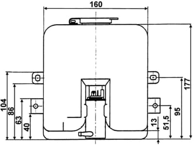 Waschwasserbehälter 2,2 l