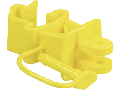 Patura Isolator Kunststoff gelb, für T-Pfosten, Draht, Litze und Seil, 25 St., 174525 Patura Isolator Kunststoff gelb, für T-Pfosten, Draht, Litze und Seil, 25 St., 174525