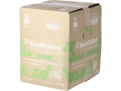 AGRANA BioVitabee® Bienenfutter für die Bio Imkerei, gebrauchsfertiger Bienenfuttersirup auf Basis von Bio-Rübenzucker 28 kg Bagin-Boxen AGRANA BioVitabee® Bienenfutter für die Bio Imkerei, gebrauchsfertiger Bienenfuttersirup auf Basis von Bio-Rübenzucker 28 kg Bagin-Boxen