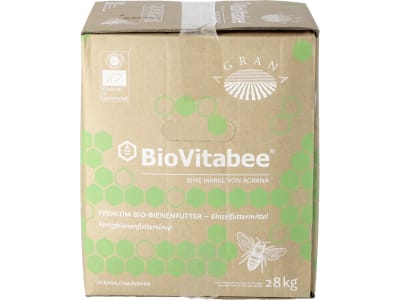 AGRANA BioVitabee® Bienenfutter für die Bio Imkerei, gebrauchsfertiger Bienenfuttersirup auf Basis von Bio-Rübenzucker 28 kg Bagin-Boxen AGRANA BioVitabee® Bienenfutter für die Bio Imkerei, gebrauchsfertiger Bienenfuttersirup auf Basis von Bio-Rübenzucker 28 kg Bagin-Boxen