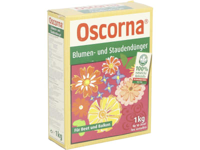 Oscorna® Blumen und Staudendünger organischer NPK 6+9+0.5 mit Spurenelementen 1 kg Karton  Pulver