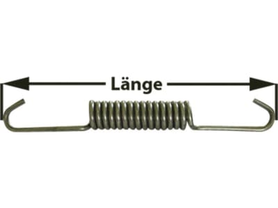 Zugfeder 180 mm für Bremsbacke ADR, FAD, BPW, Peitz, Nieper, Rinner, Zapp, 1 St./Rad