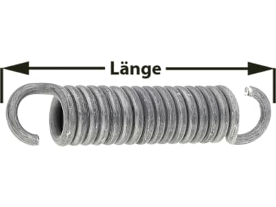 Zugfeder 145 mm für Bremsbacke BPW, Peitz, Zapp, 1 St./Rad Zugfeder 145 mm für Bremsbacke BPW, Peitz, Zapp, 1 St./Rad