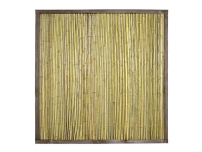 NOOR Bambuszaun Bangkok mit Holzrahmen NOOR Bambuszaun Bangkok mit Holzrahmen