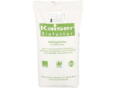 Kaiser B-LM 100 Legemehl für Legehennen für Ökobetriebe geeignetes Legehennenfutter Hühnerfutter Mehl 25 kg Sack