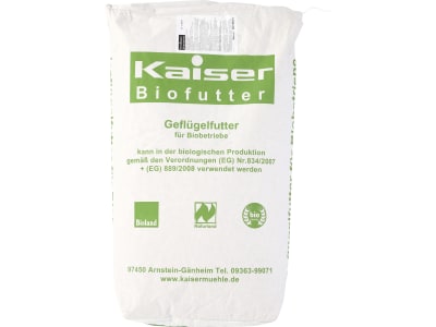 Kaiser B-L 100 Alleinfutter für Legehennen für Ökobetriebe geeignetes Legehennenfutter Hühnerfutter Mehl 25 kg Sack
