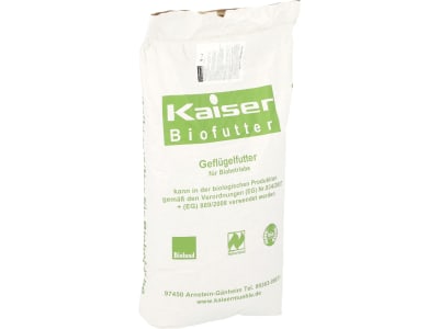 Kaiser B-J Alleinfuttermittel für Junghennen für Ökobetriebe geeignetes Junghennenfutter Mehl 25 kg Sack