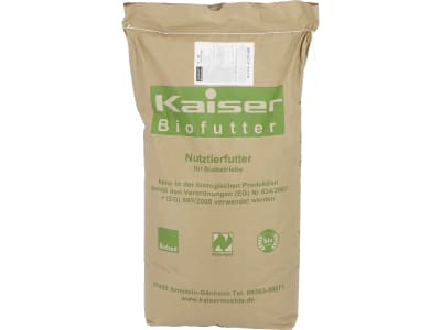 Kaiser B-SM Alleinfuttermittel für die Schweinemast für Ökobetriebe geeignetes Schweinefutter für Mittel-/Universalmast Mehl 25 kg Sack