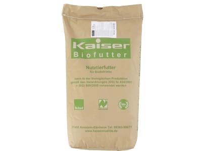 Kaiser B-SM Alleinfuttermittel für die Schweinemast für Ökobetriebe geeignetes Schweinefutter für Mittel-/Universalmast Mehl 25 kg Sack