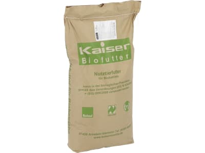 Kaiser B-SM Alleinfuttermittel für die Schweinemast für Ökobetriebe geeignetes Schweinefutter für Mittel-/Universalmast Mehl 25 kg Sack