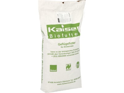 Kaiser B-LEK 100 Legekorn für Legehennen für Ökobetriebe geeignetes Legehennenfutter Hühnerfutter Pellet 25 kg Sack