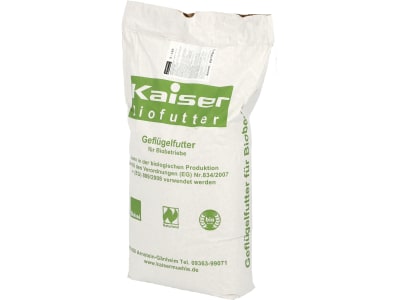 Kaiser B-LEK 100 Legekorn für Legehennen für Ökobetriebe geeignetes Legehennenfutter Hühnerfutter Pellet 25 kg Sack