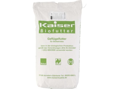 Kaiser B-LEK 100 Legekorn für Legehennen für Ökobetriebe geeignetes Legehennenfutter Hühnerfutter Pellet 25 kg Sack