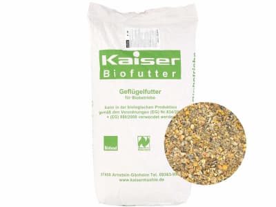 Kaiser B-LM 100 Legemehl für Legehennen für Ökobetriebe geeignetes Legehennenfutter Hühnerfutter Kaiser B-LM 100 Legemehl für Legehennen für Ökobetriebe geeignetes Legehennenfutter Hühnerfutter