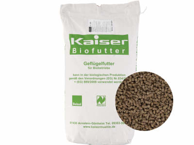 Kaiser B-LEK 100 Legekorn für Legehennen für Ökobetriebe geeignetes Legehennenfutter Hühnerfutter Pellet 25 kg Sack