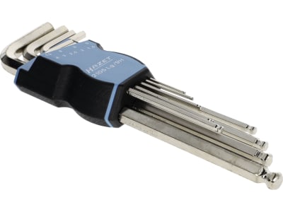 Hazet® Winkelschraubendrehersatz Innensechskant mit Kugelkopf, 9-teilig mit Halter, 2105LG/9H Hazet® Winkelschraubendrehersatz Innensechskant mit Kugelkopf, 9-teilig mit Halter, 2105LG/9H