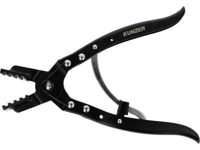 KUNZER Federbandschellenzange 0 – 38 mm, Ratschen-Arretierung, 7FBSZ238 KUNZER Federbandschellenzange 0 – 38 mm, Ratschen-Arretierung, 7FBSZ238