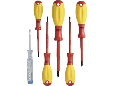 Hazet® Schraubendrehersatz Schlitz/Kreuzschlitz VDE, 6-teilig, 810/6VDE Hazet® Schraubendrehersatz Schlitz/Kreuzschlitz VDE, 6-teilig, 810/6VDE