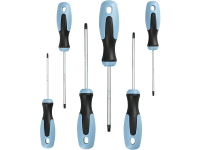 Hazet® Schraubendrehersatz, TORX®, 6-teilig, Aufhängeloch im Griff, 810T/6 Hazet® Schraubendrehersatz, TORX®, 6-teilig, Aufhängeloch im Griff, 810T/6