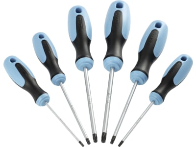 Hazet® Schraubendrehersatz, TORX®, 6-teilig, Aufhängeloch im Griff, 810T/6 Hazet® Schraubendrehersatz, TORX®, 6-teilig, Aufhängeloch im Griff, 810T/6