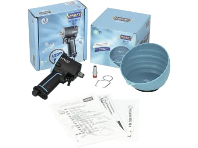 Hazet® Schlagschrauber Druckluft, extra kurz, mit Magnetschale, 1/2 ", 678 Nm, 9012M-1 Hazet® Schlagschrauber Druckluft, extra kurz, mit Magnetschale, 1/2 ", 678 Nm, 9012M-1