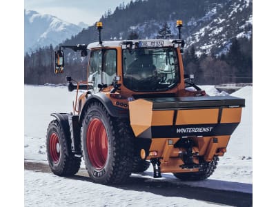 kugelmann Winterdienststreuer "L411" Behältervolumen 410 l, , Dreipunktanbau Kat. 1, mit Selbstladefunktion