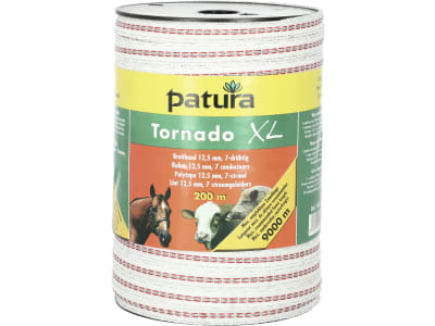 Patura Breitband "Tornado XL" weiß; rot 12,5 mm Patura Breitband "Tornado XL" weiß; rot 12,5 mm